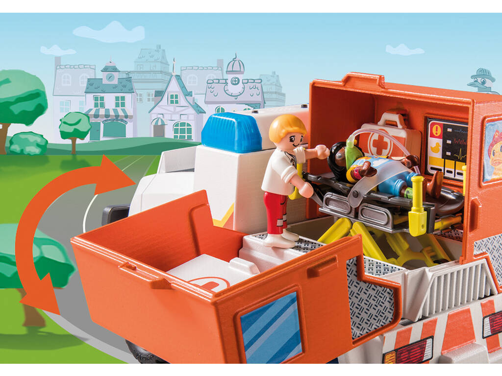 Playmobil D.O.C. Veículo de Emergência Ambulância 70916