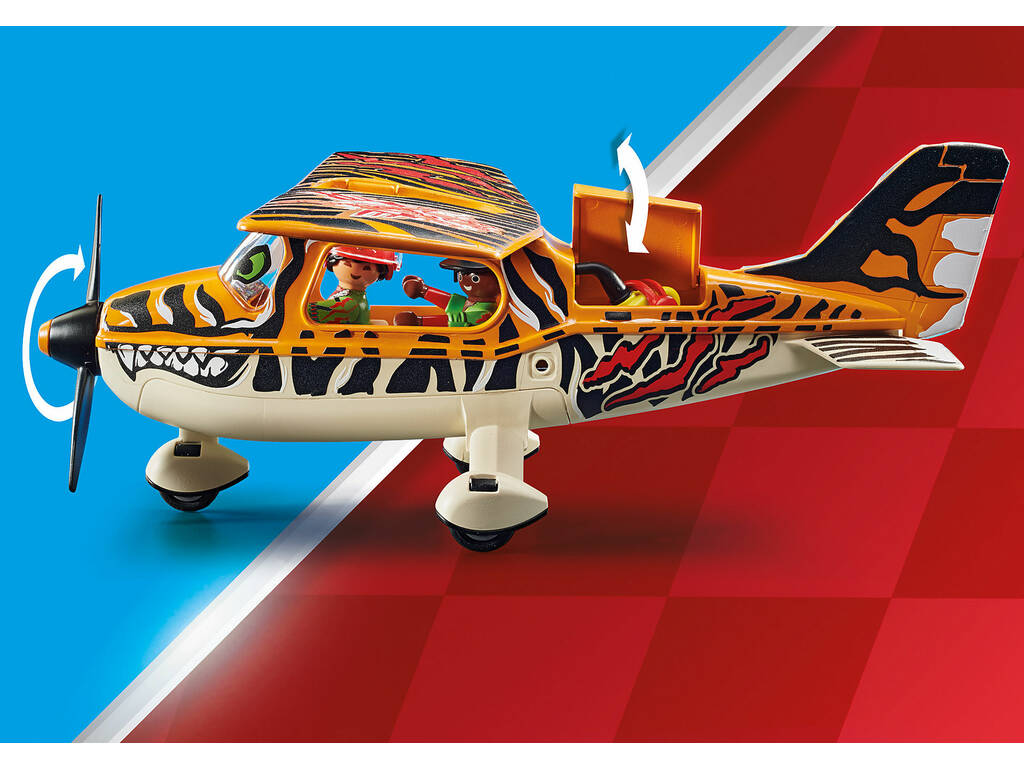 Playmobil Cascade aérienne Avioneta Tiger 70902