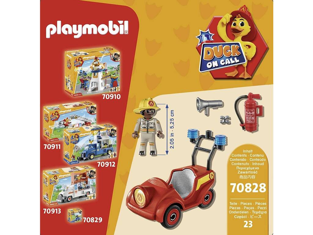 Playmobil Duck On Call Mini moteur de pompier 70828