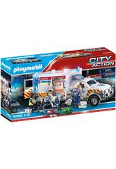 Playmobil Véhicule de secours ambulance US 70936