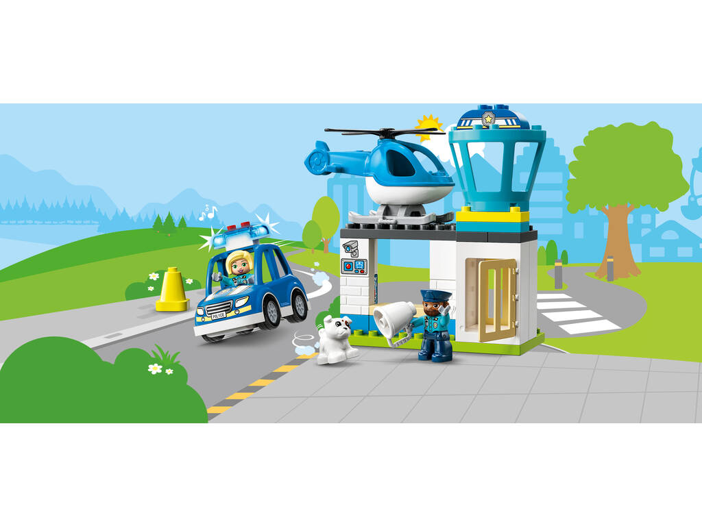 Lego Duplo Polizeistation und Hubschrauber 10959