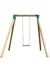 Karai Deluxe Square Wooden Swing Individual Adults Masgames MA700069