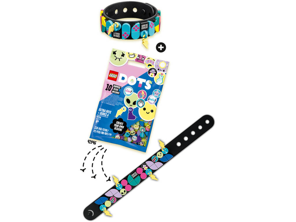 Lego Dots Armband mit Charms Gamer 41943