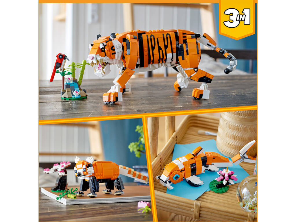 Lego Creator 3 en 1 Majestic Tiger 31129