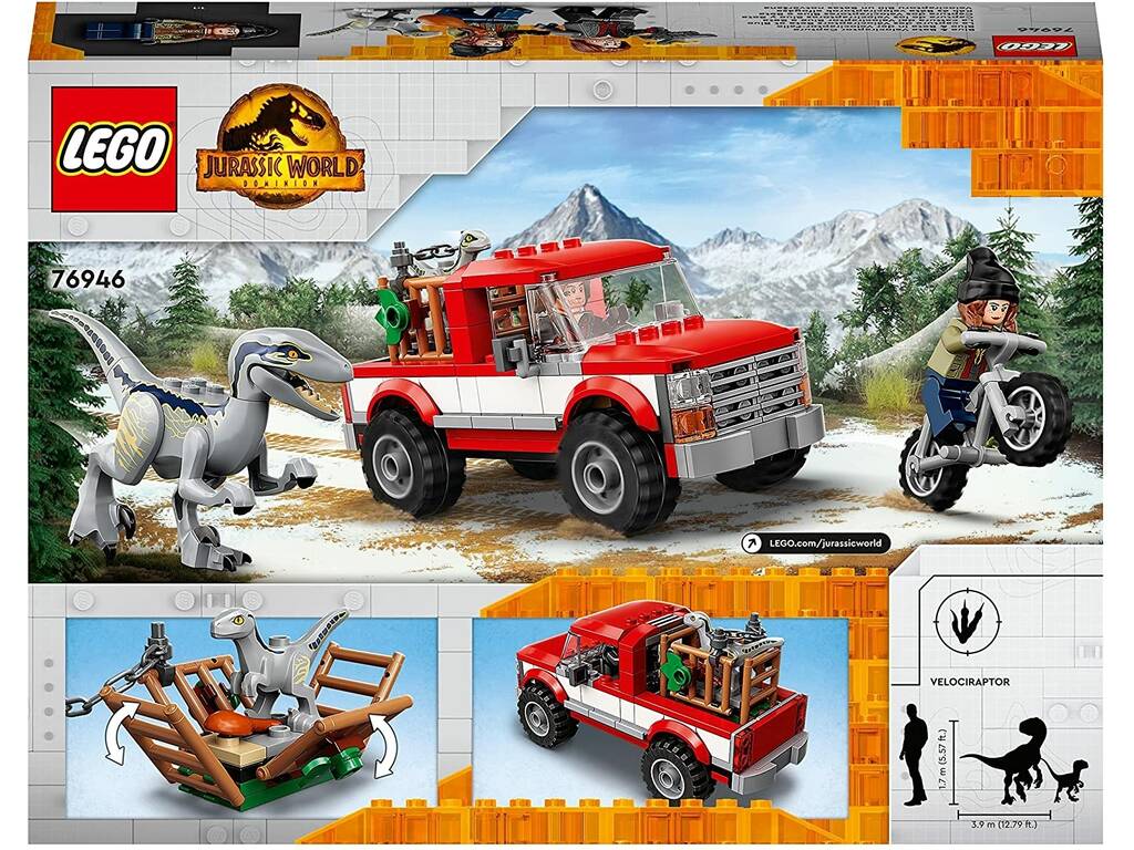 Lego Jurassic World Cattura i Velociraptor Blu e Beta 76946