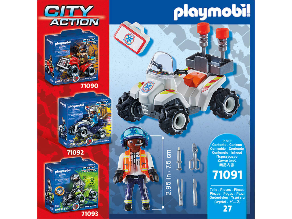 Playmobil Soccorso Speed Quad 71091
