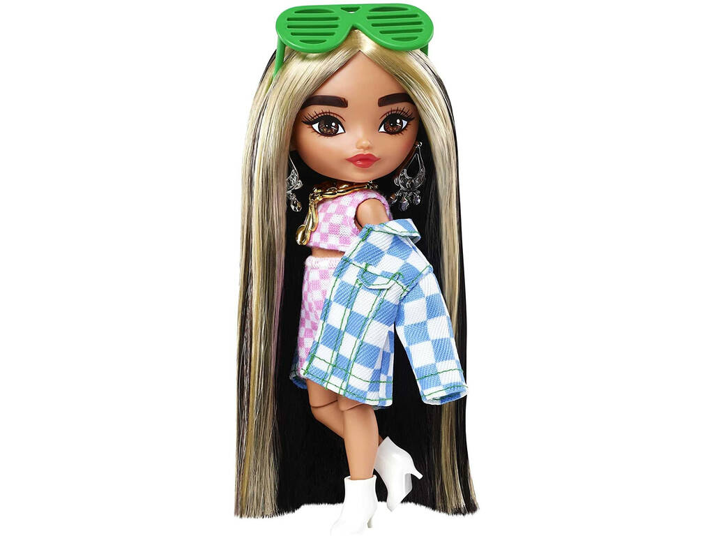 Barbie Extra Mini Chaqueta Cuadros Mattel HGP64