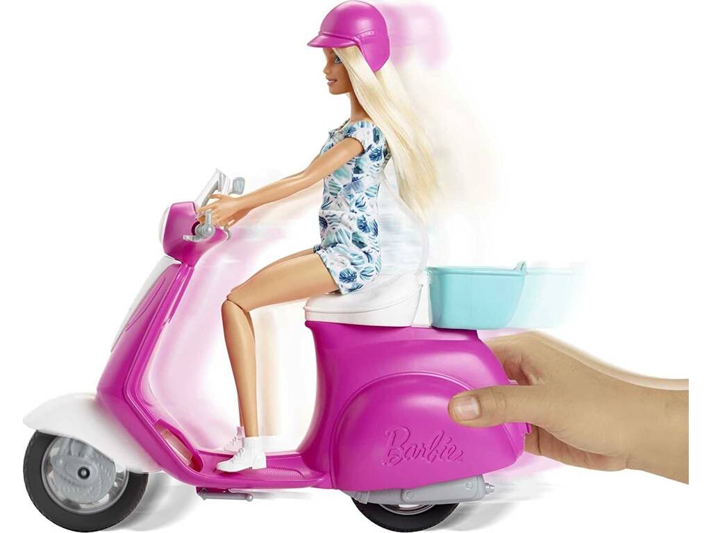 Barbie y Su Scooter Mattel GBK85