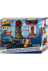Hot Wheels City Tienda de Neumáticos Mattel HDP02
