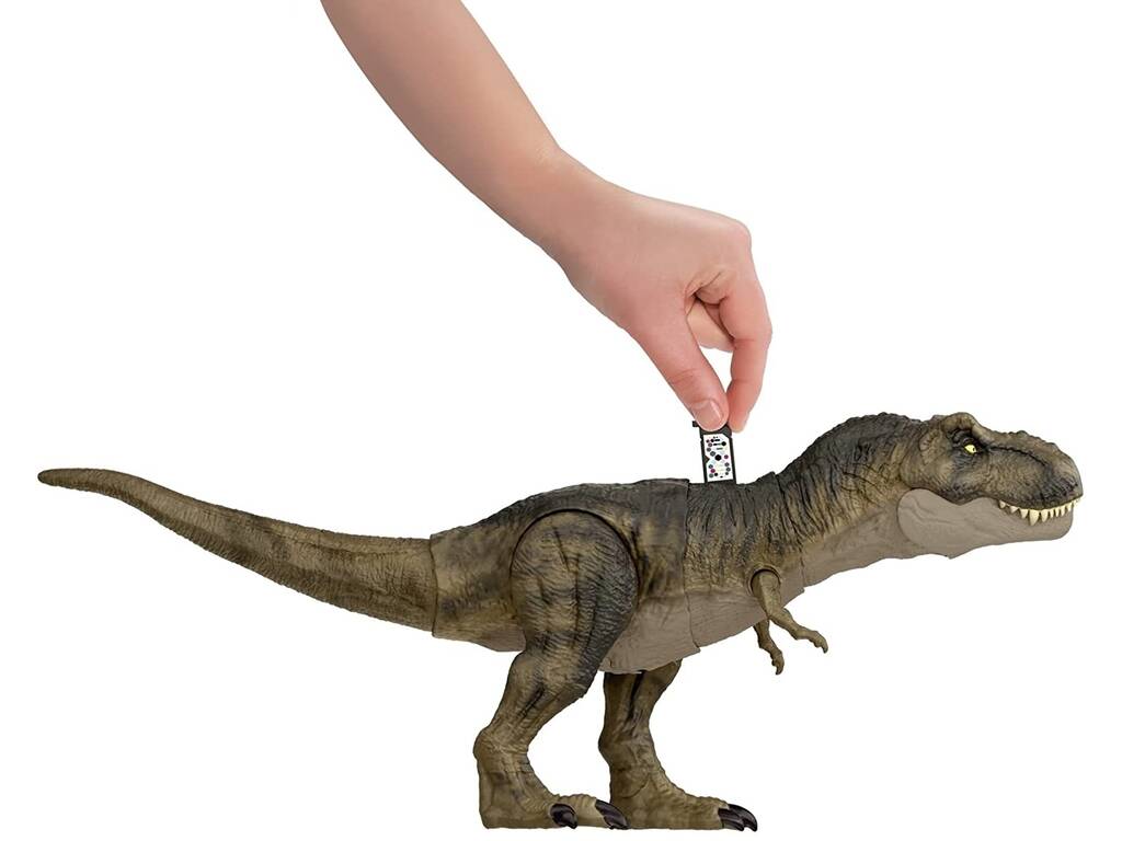 Dinossauro Tiranossauro Rex Rugido - Jurassic World Mattel em