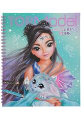 Top Model Libro da colorare con paillettes Dragon Love Depesche 0011912
