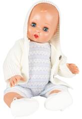 Juann Baby mit einem Beig Strickmantel-Set von Mariquita Prez JB05074