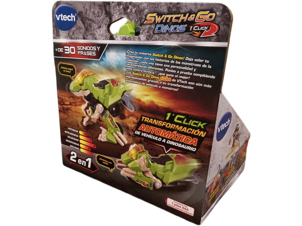 Switch & Go Dinos Sprint Velociraptor Motorbike VTech 531522