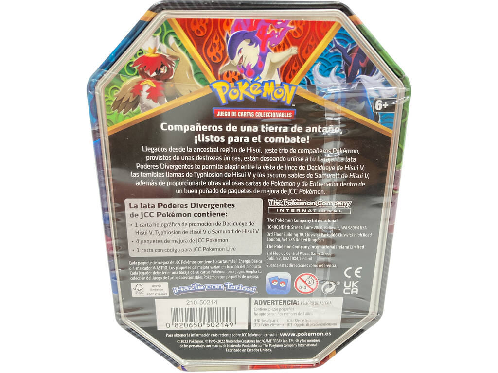 Pokémon TCG Lata de Hisui V Bandai PC50214