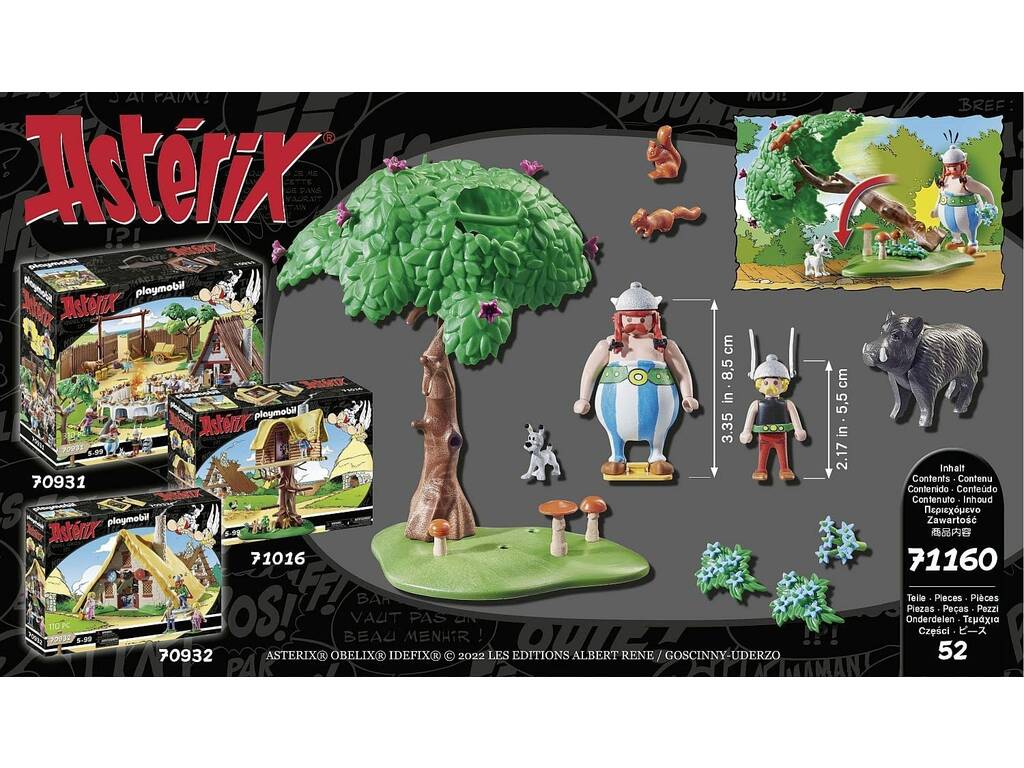 Playmobil Asterix La Caza del Jabalí 71160