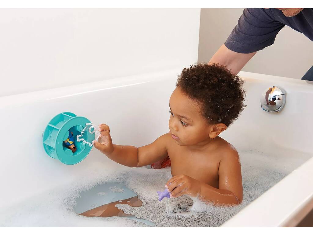 Playmobil 1,2,3 Roue à eau avec bébé requin 70636