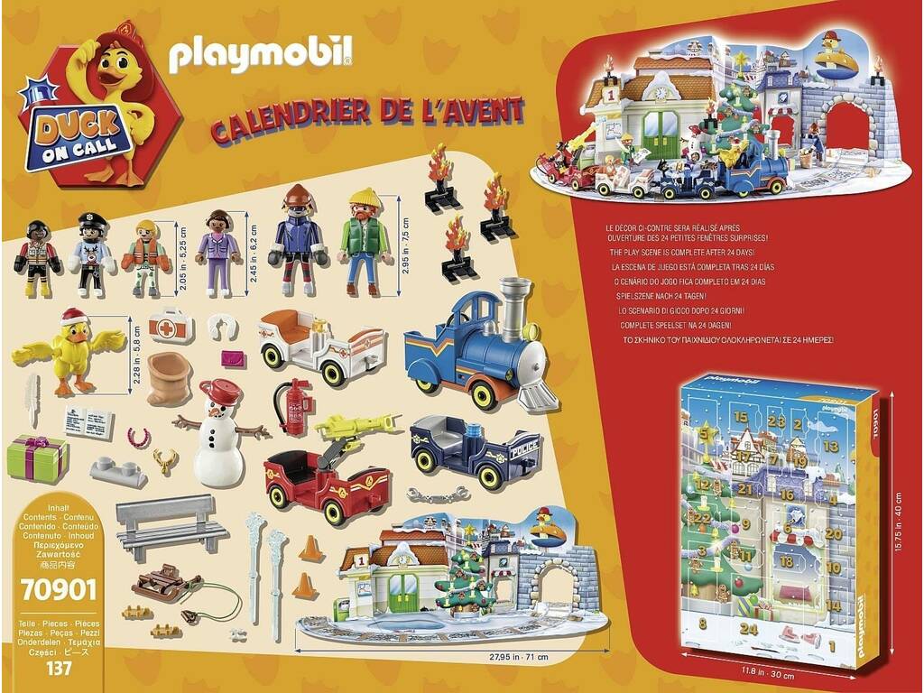 Playmobil Duck On Call Calendario de Adviento 70901