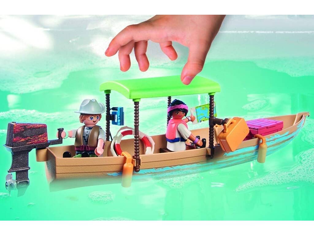 Playmobil Wiltopia mit Boot Reise nach Los Manatees 71010