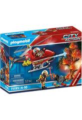 Playmobil Fire Helicopter 71195