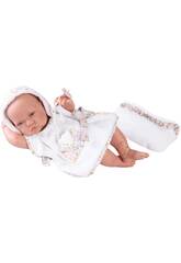 Poupée nouveau-né avec bonnet de bain et trousse de toilette 42 cm. Antonio Juan 50267