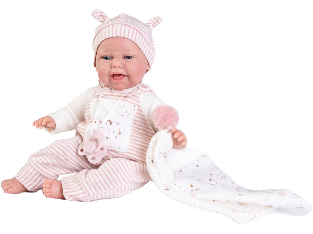 Bambola Baby Clara 34 cm. con cuscino e Dou Dou Antonio Juan 70252