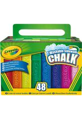 48 Abwaschbare Bodenkreiden Crayola 51-2048
