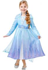 Disfraz Niña Elsa Travel Frozen II Deluxe Talla L Rubies 300506-L