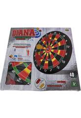 Diana 40 cm. con 6 Dardos Magnéticos