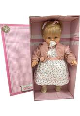 Puppe Baby Dulzona 62 cm. Jacke und Schal Berbesa 8056