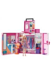 Armoire de rêve Barbie avec poupée et accessoires Mattel HGX57
