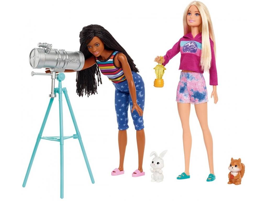 Barbie Go Camping ! Malibu et Brooklyn avec tente Mattel HGC18
