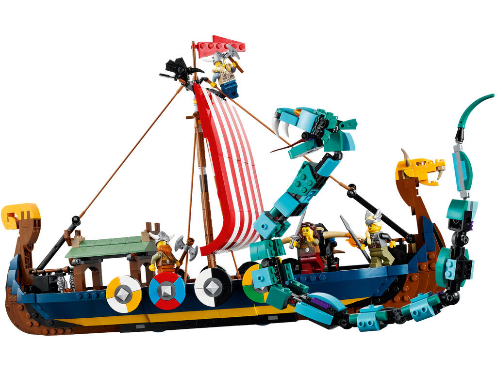 Lego Creator Barca Vichinga e Serpente di Midgard 31132