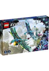 Jake und Neytiri Lego Avatar erstes Banshee Fliegen