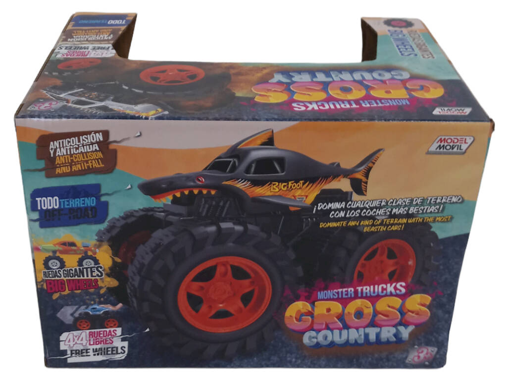 Gelbe 26 cm Friction Cross Country Car