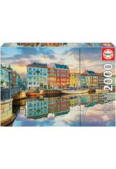 Puzzle 2000 Copenhagen Harbour Educa 19278
