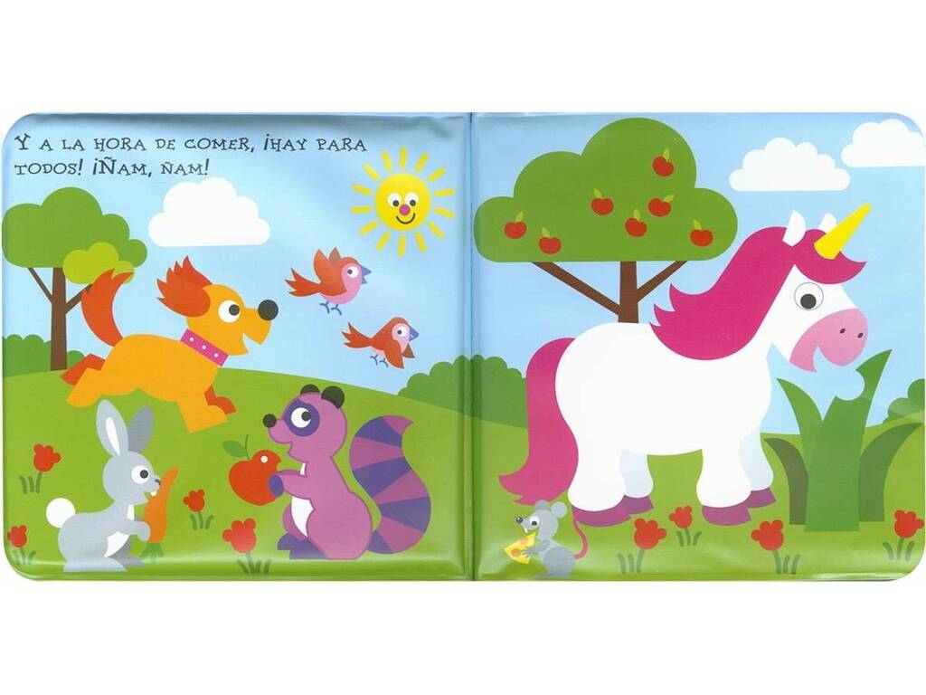 Libro de Baño con Muñeco El Unicornio y Sus Amigos Susaeta S3488001