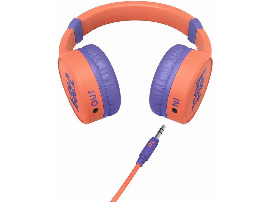 Fones de Ouvido Lol&Roll Pop Kids Headphones Orange Energy Sistem 45186