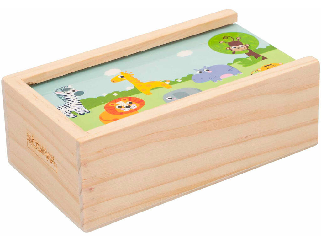 Lern-Dominos aus Holz, 29 Farben, Babyteile 46461