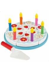 Set Tarta de Cumpleaños Madera 26 Piezas Color Baby 49335