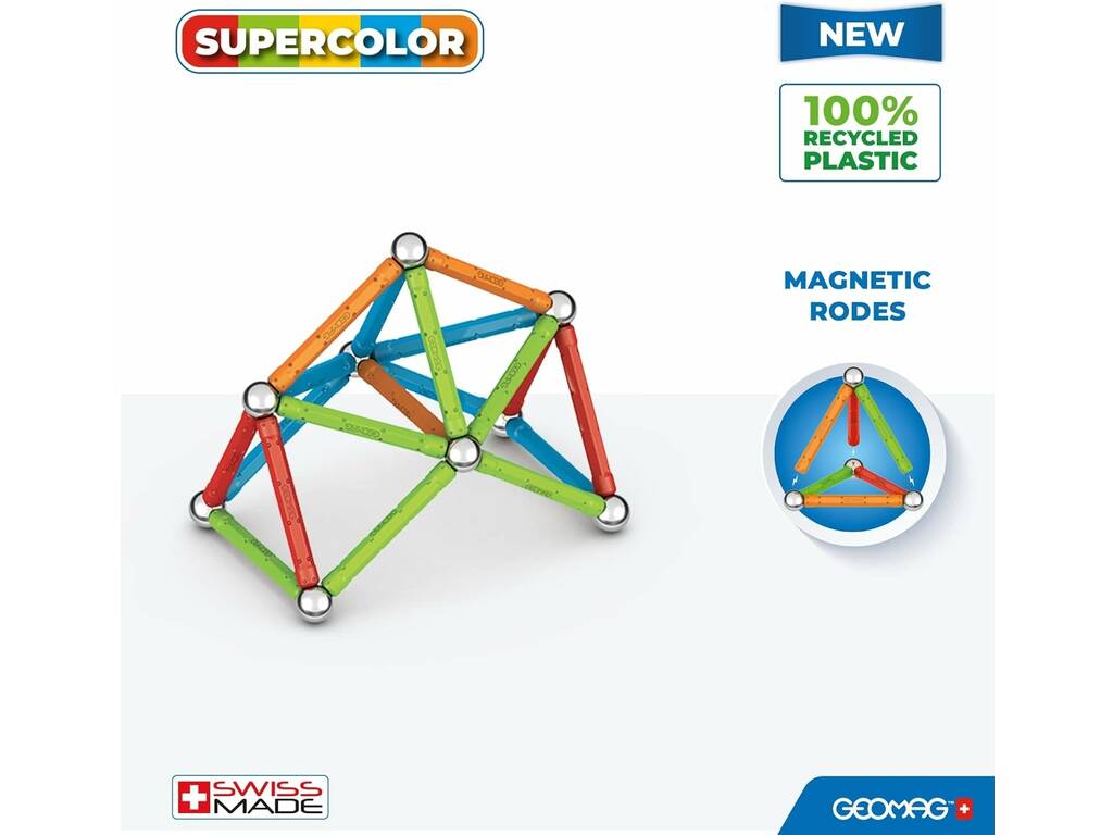 Geomag Supercolor con 42 Piezas Toy Partner 383