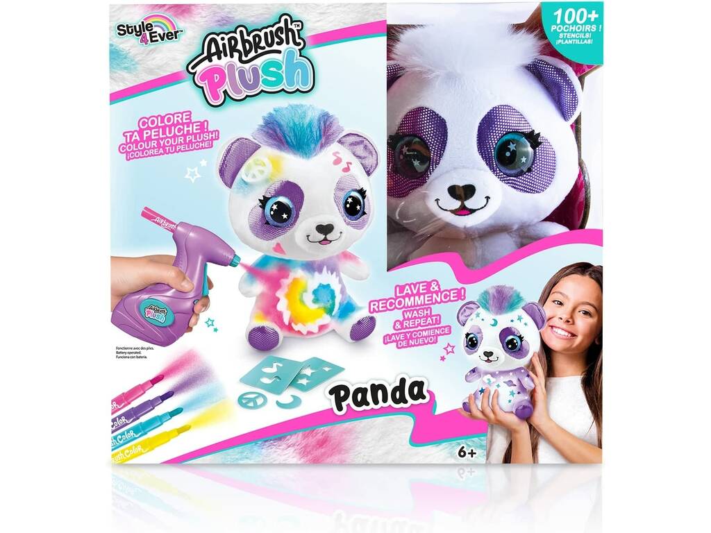 Airbrush Plush Colour Your Panda Canal Toys OFG257