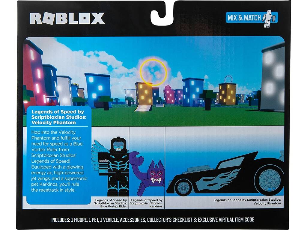 Roblox Vehículo Legend Of Speed Velocity Phantom Jazwares ROB0690