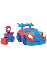 Spiderman Marvel Spidey and His Amazing Friends Joga teia de aranha 2 em 1 Toy Partner SNF0113