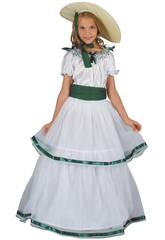 Costume Damigella del Sud Bambina Taglia XL