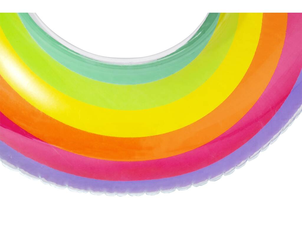 Flutuador Insuflável Rainbow Dreams Double Swim Tube de 186x116 cm. Bestway 43648