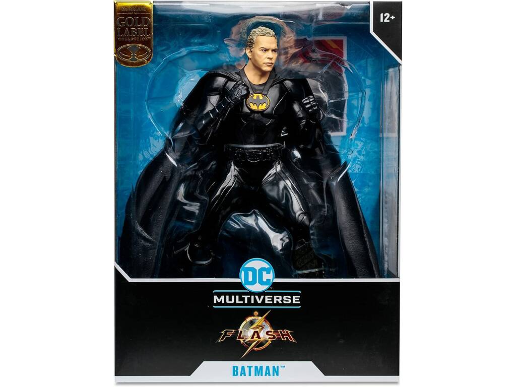 DC Multiverse The Flash Mega Figura Batman Michael Keaton sin Máscara McFarlane Toys TM15533