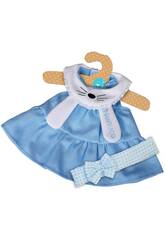 Nenuco Kleid mit Kleiderbügel35 cm. Blaues Kleid Famosa NFN39000