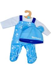 Nenuco Vestido com Cabide para Boneca 35 cm. Conjunto de Ursinho Azul Famosa NFN39000
