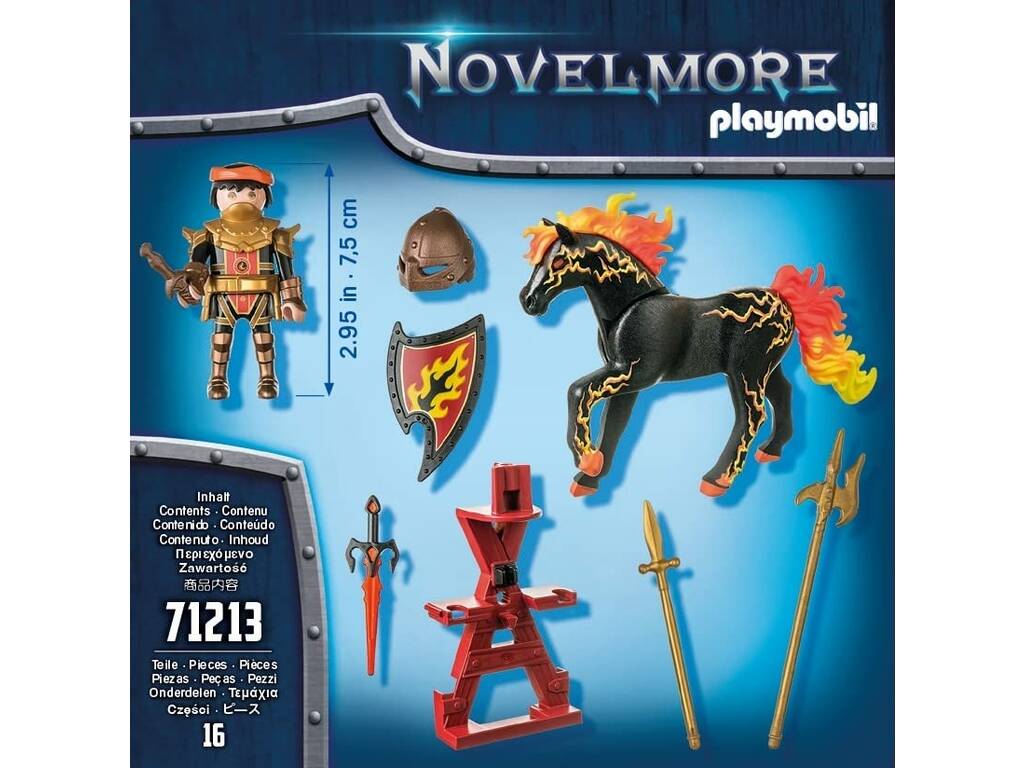 Playmobil Novelmore Cavaleiro de Fogo Brunham Raiders 71213