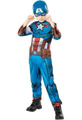 Costume per Bambino Capitan America Green Collection T-M Rubies 301325-M